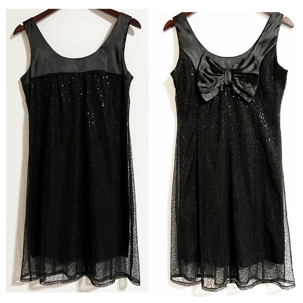 Jonathan Martin Y2K Sequin Bow Back Dress